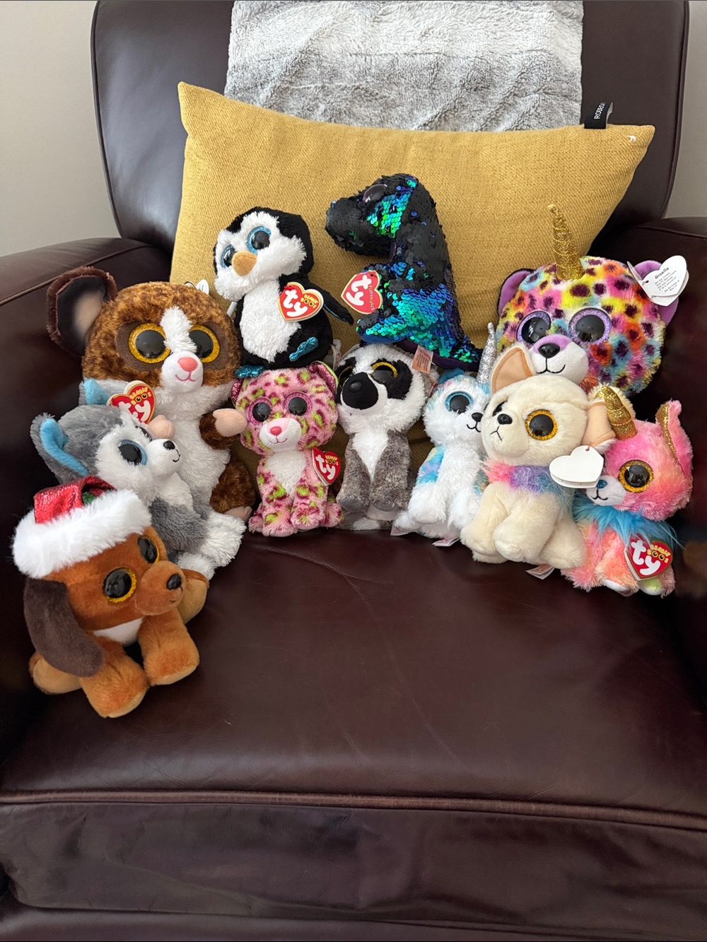Ty Beanie Boos Assorted Plush Collection - Multicolor & Glitter Accents